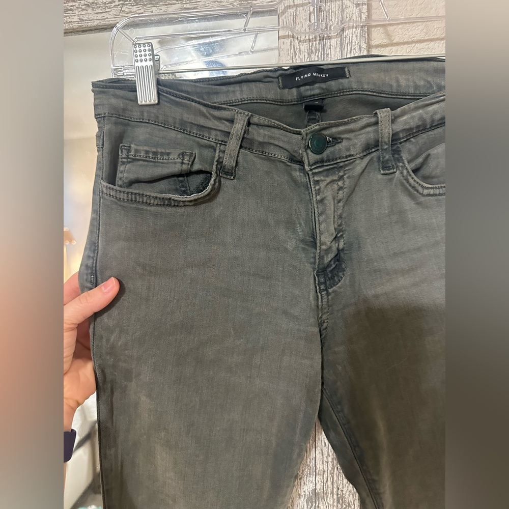 Flying Monkey Men's Charcoal Slim Jeans